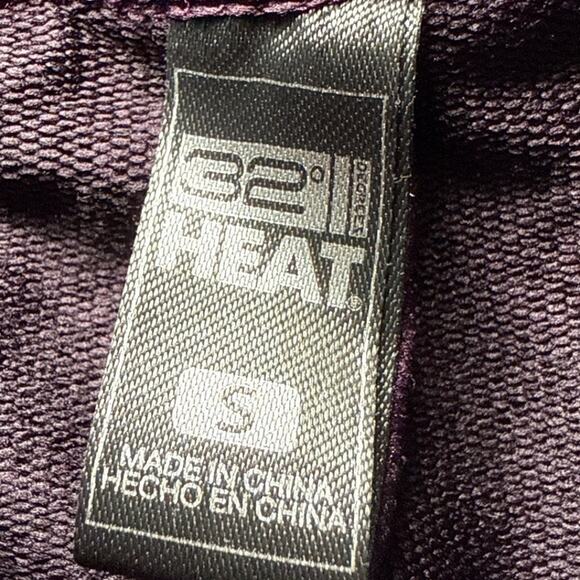 32 degrees maroon jogger tech fleece sweatpants womens small workout athleisure - Picture 4 of 9